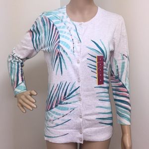 Merona  Palm Tree Cardigan